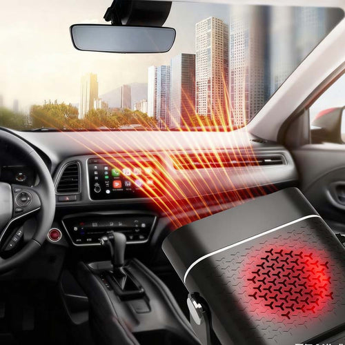 2-i-1 bärbar bilvärmare med 360° rotation