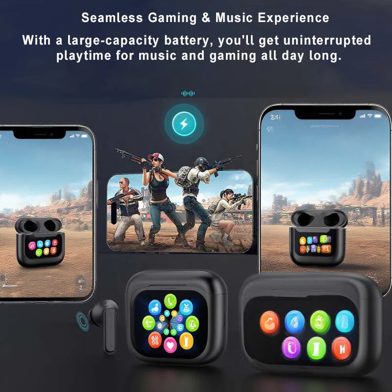 🎧 Kompakta hörlurar med pekskärm | Julrea 50% rabatt | Kristallklart ljud och brusisolering | Perfekt bärbar ljudpresent 🎄✨