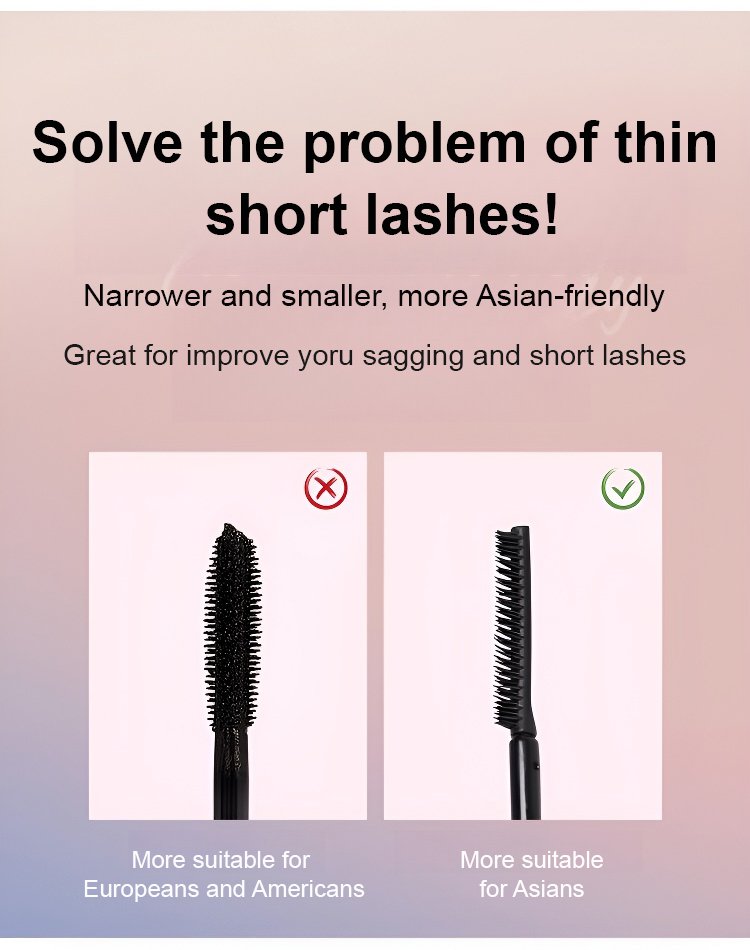 ✨Vattentät och kladdfri ögonfransmask🌟Länger och böjer ögonen omedelbart med långvarig effekt för dramatiska ögon👁️