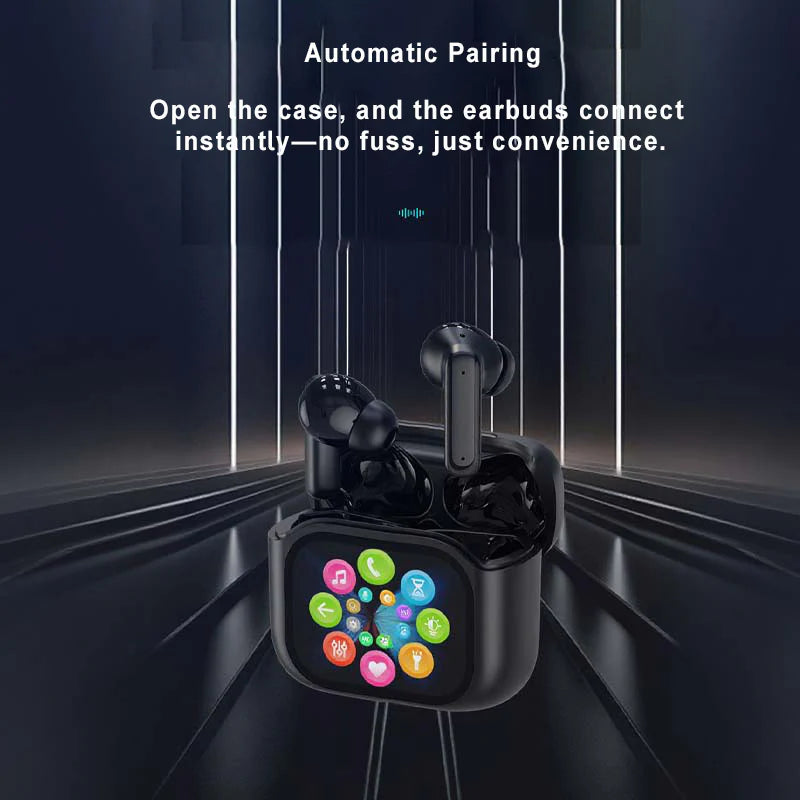 🎧 Kompakta hörlurar med pekskärm | Julrea 50% rabatt | Kristallklart ljud och brusisolering | Perfekt bärbar ljudpresent 🎄✨