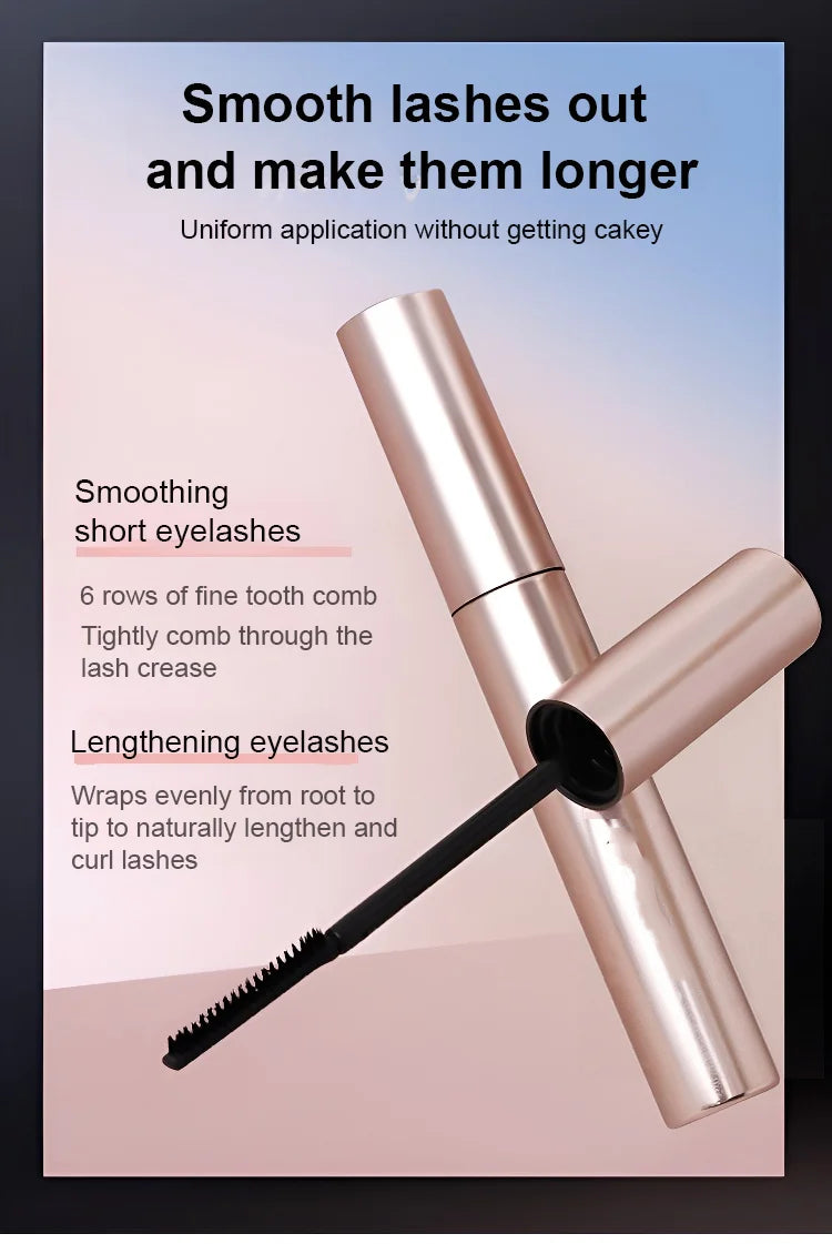 ✨Vattentät och kladdfri ögonfransmask🌟Länger och böjer ögonen omedelbart med långvarig effekt för dramatiska ögon👁️